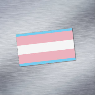 Cartão De Visitas Magnético Bandeira do Orgulho Transgênero - LGBT Arco-Íris