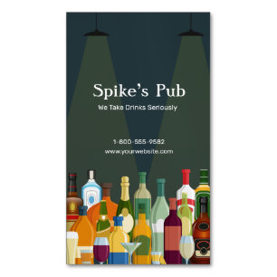 Cartão De Visitas Magnético Bar estacionado