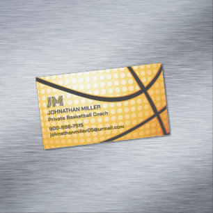 Cartão De Visitas Magnético Basquete