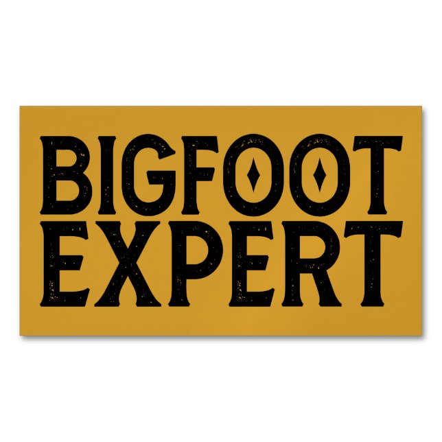 Cartão De Visitas Magnético Bigfoot Expert (Frente)