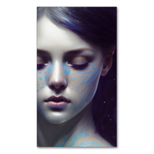 Cartão De Visitas Magnético Blue Lace Emeraud Mermaid 8k