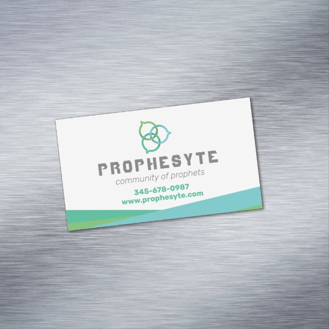 Cartão De Visitas Magnético Bolhas de Chat Trinity (Posição Original)