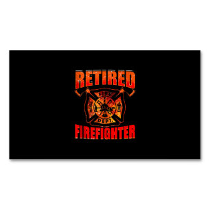 Cartão De Visitas Magnético Bombeiro Americano Flag Red Line EUA Bombeiro