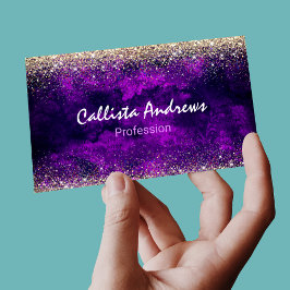 Cartão De Visitas Magnético Brilho escura e escura do ouro escura