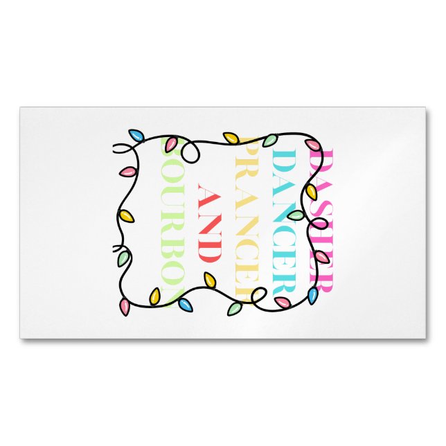 Cartão De Visitas Magnético Business Card Magnet (Frente)