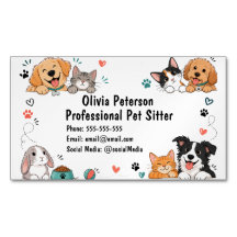 Cachorro de Desenho Animado Fofo Sitter Personaliz