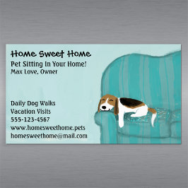 Cartão De Visitas Magnético Cachorro Feliz | Sessão De Pet | Serviços animais