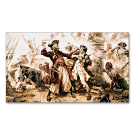 Cartão De Visitas Magnético Captura, Pirata Barba Negra, Vingança da Rainha An