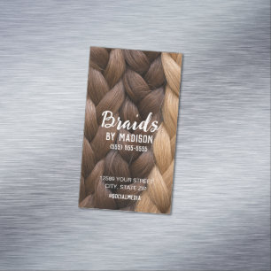 Cartão De Visitas Magnético Cartão de visita de travamento do cabelo