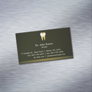 Cartão De Visitas Magnético Cartão de visita Dental Elegante
