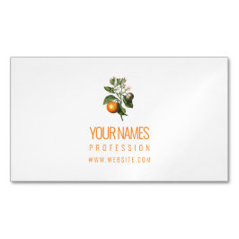 Cartão De Visitas Magnético Cartão de visita do MAGNET: LARANJA BLOSSOM