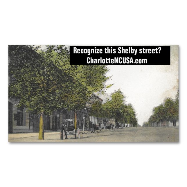 Cartão De Visitas Magnético cartão de visita Magnet CharlotteNCUSA.com (Frente)