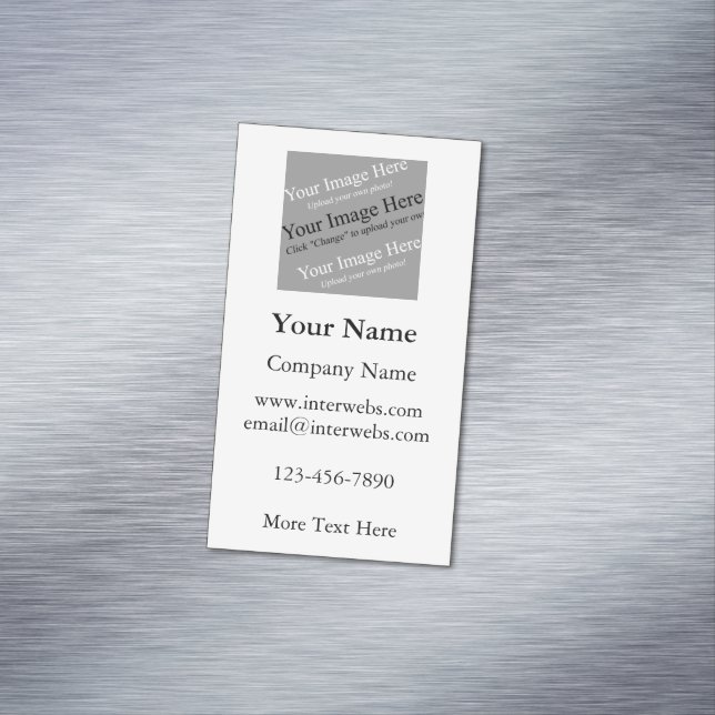 Cartão De Visitas Magnético Cartão de visita Magnético de Imagem Quadrada Pers (Posição Original)