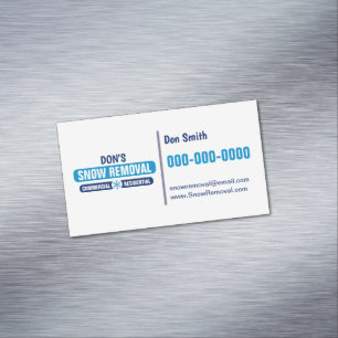 Cartão De Visitas Magnético Cartão de visita Magnético de remoção de neve mode