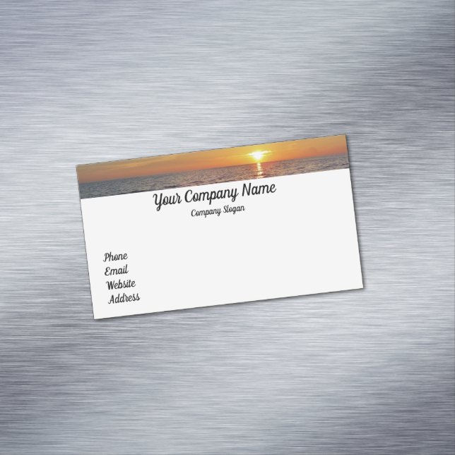 Cartão De Visitas Magnético Cartão de visita nº 12 do Sunset Retirement (Posição Original)