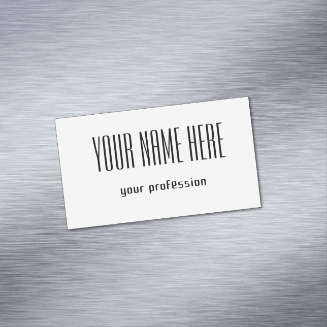 Cartão De Visitas Magnético Cartão de visita pessoal personalizável (Posição Original)