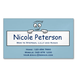 Cartão De Visitas Magnético Cartão telefónico das mamães