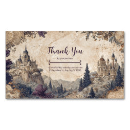 Cartão De Visitas Magnético Cartografia Vintage - Antecipação de Mapa