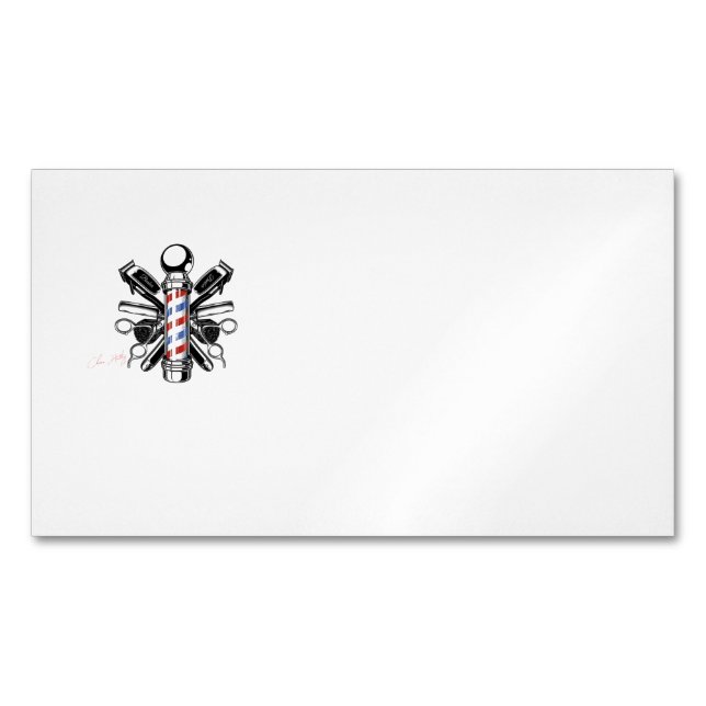 Cartão De Visitas Magnético Cherie Huntley A Coleção De Barber (Frente)