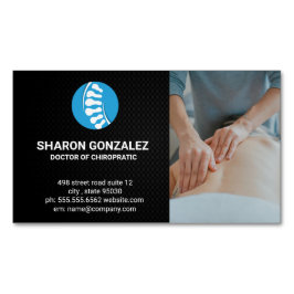 Cartão De Visitas Magnético Chiropractor | Anatomia da medula espinhal