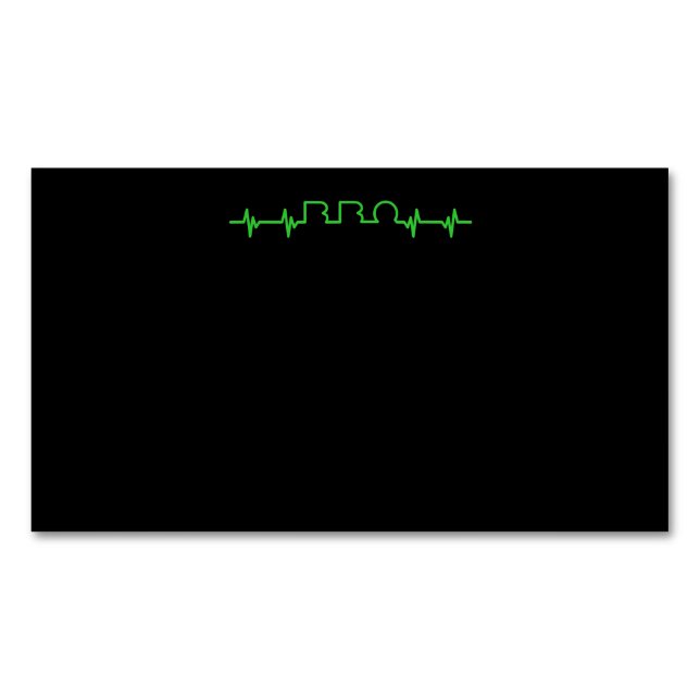 Cartão De Visitas Magnético Churrasco | CHURRASCO Pulsação O CHURRASCO Engraça (Frente)