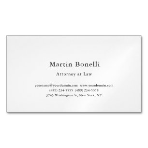 Cartão De Visitas Magnético Clássico Único Personalizado Customizado