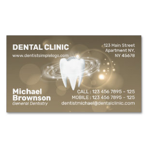 Cartão De Visitas Magnético Clínica Odontológica Dentista Clareamento Dental S