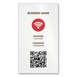 Cartão De Visitas Magnético Código QR da Internet Wifi