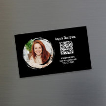 Código QR de Foto Magnético Preto