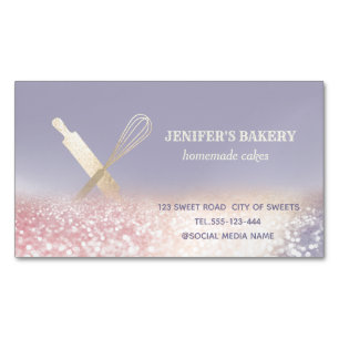 Cartão De Visitas Magnético Coloca a gliteria produto de manteiga corporal mod