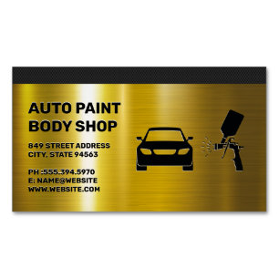 Cartão De Visitas Magnético Compro Autobody Paint