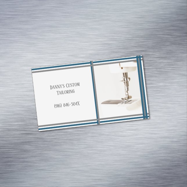 Cartão De Visitas Magnético Compro Personalizado de Costura Personalizado e Al (Posição Original)