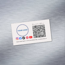 Conecte-se conosco Código QR de Mídia Social Empre
