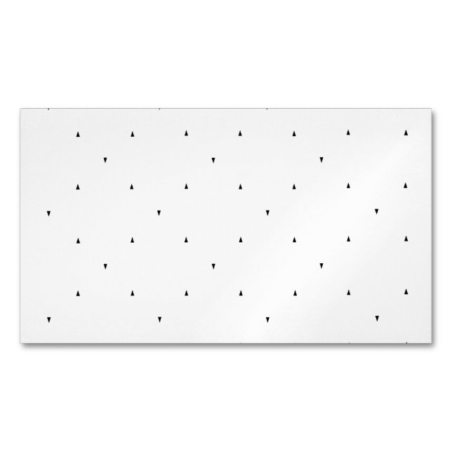 Cartão De Visitas Magnético Conjunto de Pastas com Padrão de Triângulo Minimal (Frente)