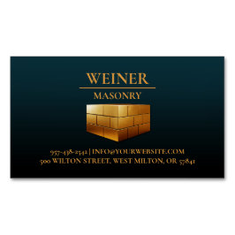 Cartão De Visitas Magnético Construção de alvenaria