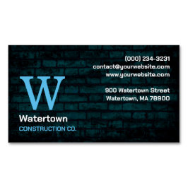 Cartão De Visitas Magnético Construção de chaminé de alvenaria