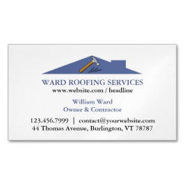 Cartão De Visitas Magnético Construção de Telhado