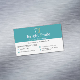 Cartão De Visitas Magnético Consultório Odontológico Dentistry