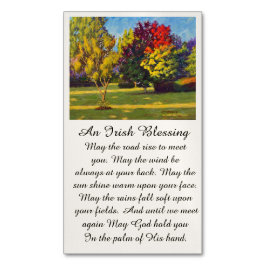 Cartão De Visitas Magnético Cores de Mídias de Refrigerador de Outono