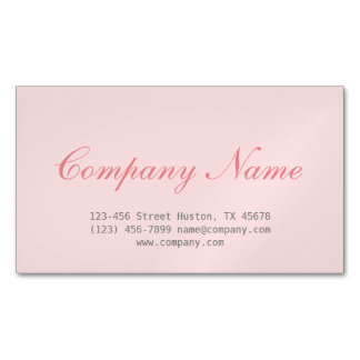 Cartão De Visitas Magnético Cosmetologista Minimalista Moderno - Cinza rosa