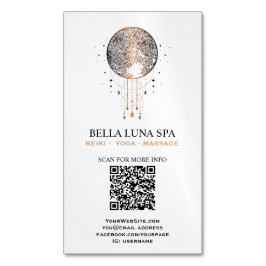 Cartão De Visitas Magnético *~* Cosmos Moon Shaman Lunar Universo