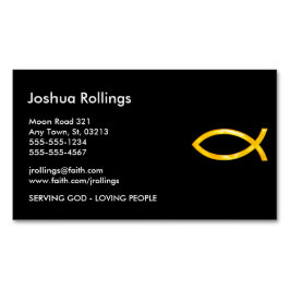 Cartão De Visitas Magnético Cristão