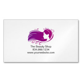 Cartão De Visitas Magnético Custom Beauty Salon Magnetic Business Card