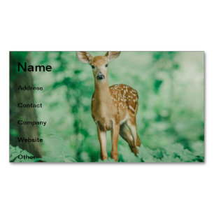 Cartão De Visitas Magnético Deer