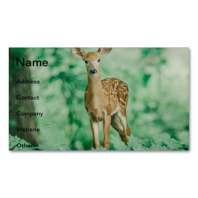 Cartão De Visitas Magnético Deer (Frente)