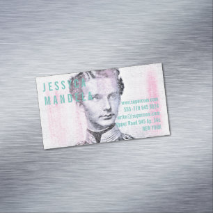 Cartão De Visitas Magnético Delito de aquarelas