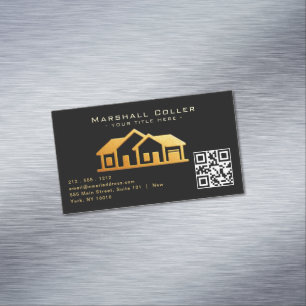 Cartão De Visitas Magnético Design de Imobiliário de Luxo Magnético