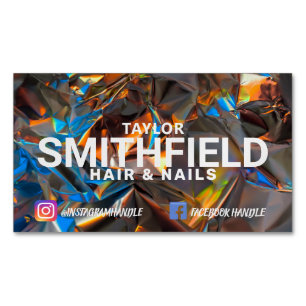 Cartão De Visitas Magnético Deslocamento de Cores