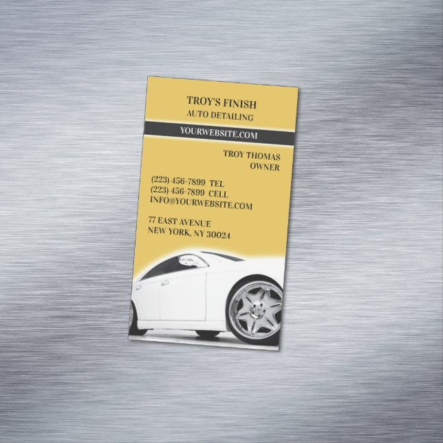 Cartão De Visitas Magnético Detalhamento Automático (Posição Original)