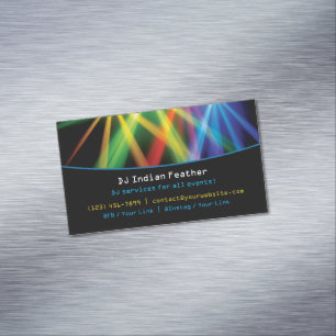 CARTÃO DE VISITAS MAGNÉTICO DJ